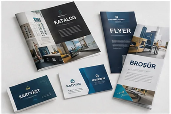 İzmir dijital ofset baskı ürünleri kartvizit broşür katalog ve flyer örnekleri